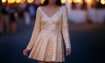 Mini sequin dress – błysk i elegancja w jednym