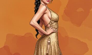 Złoty blask glamorous party dress – jak dodać sobie seksapilu z klasą