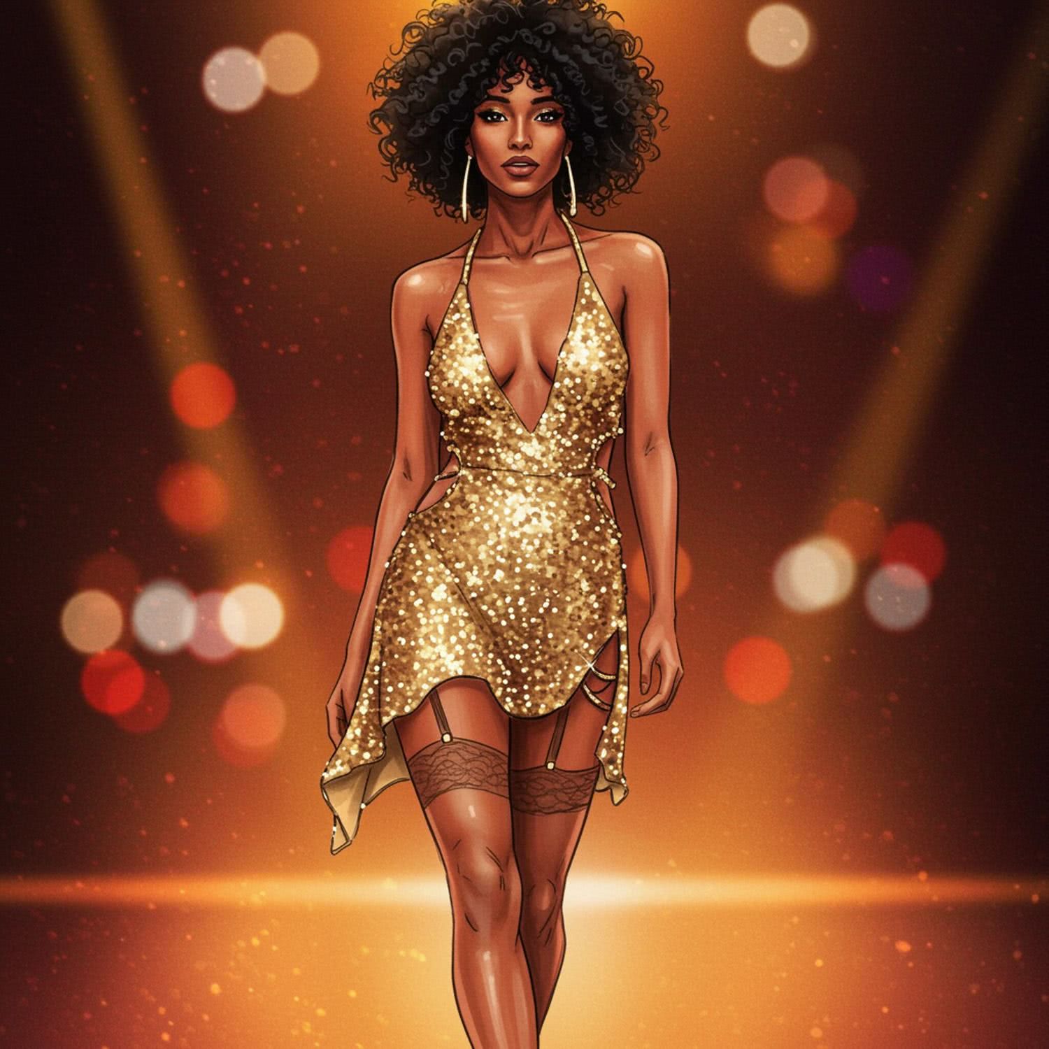 Magia sukienki glamorous party dress – błysk i zmysłowość w ruchu