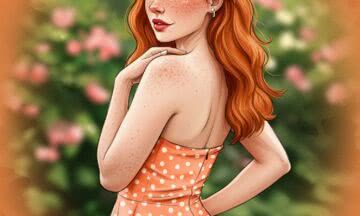 Odkryj czar sukienki strapless fit-and-flare w pastelowym pomarańczu