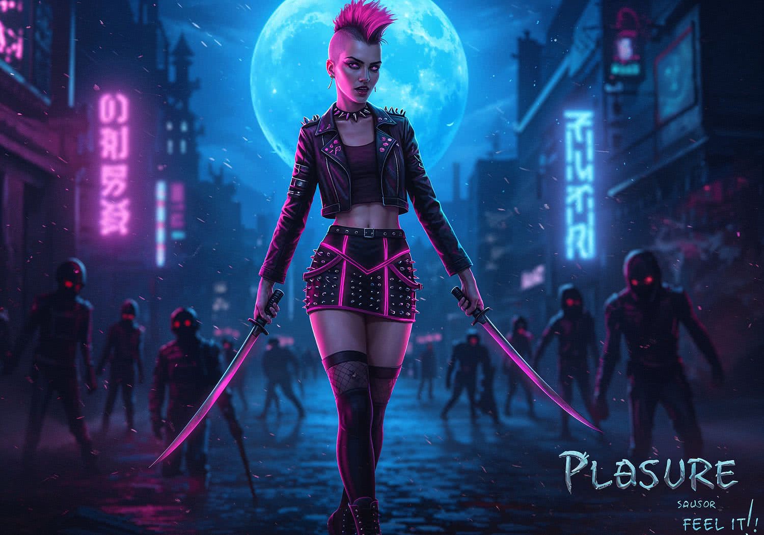 Neopinkowa buntowniczka – androgyniczny punk w skórze i ćwiekach