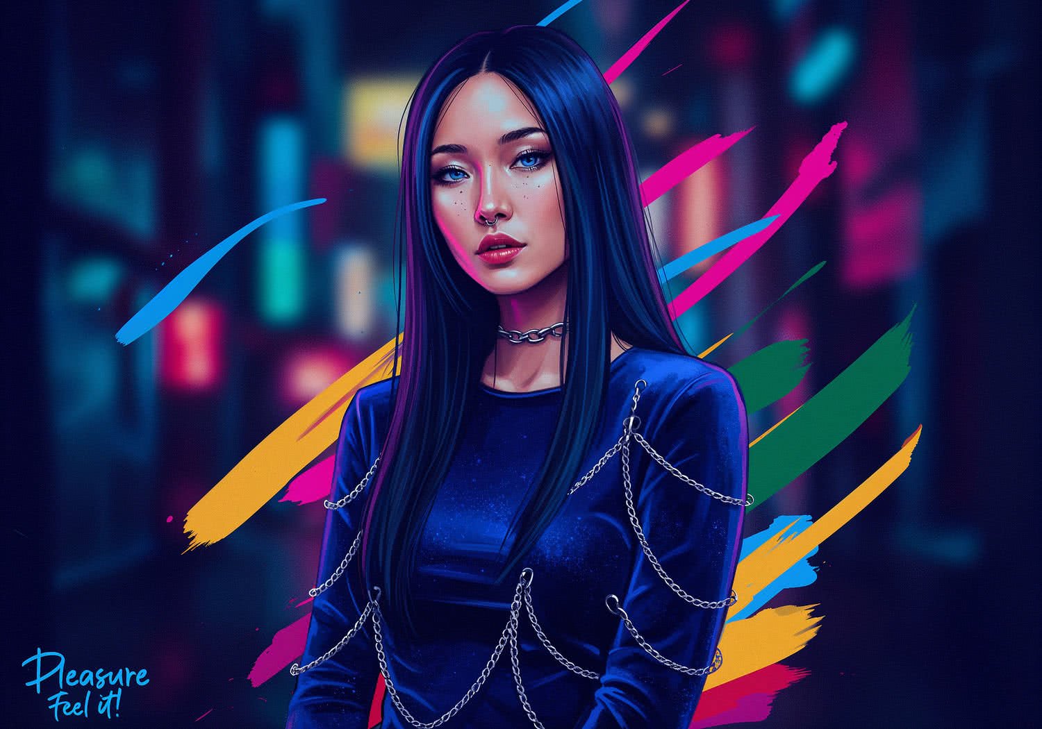 Aiko w szafirowym welurze – jak BDSM staje się modowym manifestem