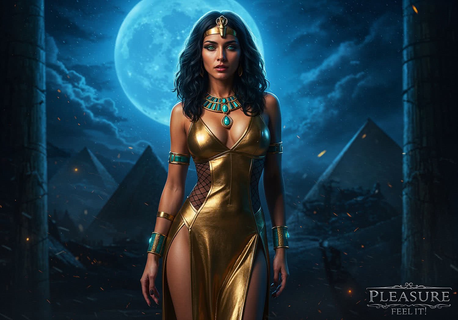 Aisha – egipska bogini w złotej skórze i turkusach