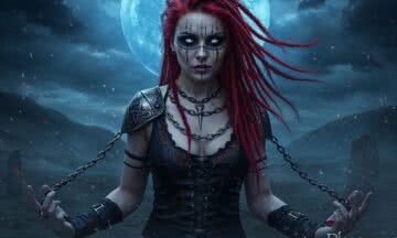 Fiona z runami – celtycka bogini w skórzanej tunice, która podbija serca